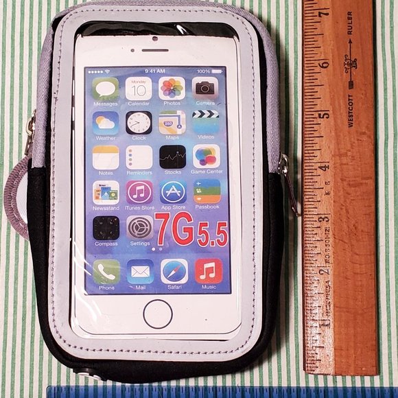 3 Universal Cell Phone Armband, Blk, 5.5 in Phones - Picture 1 of 4